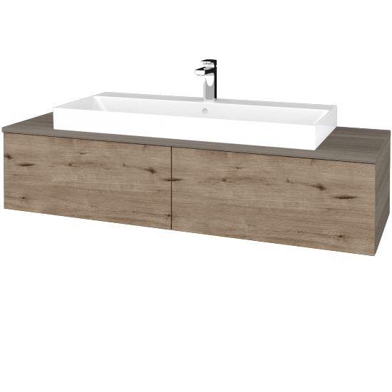 Waschtischunterschrank JOCKAM SZZ12 140 (Waschtisch Glance)  - D03 Cafe - D23 Herkules - Nein