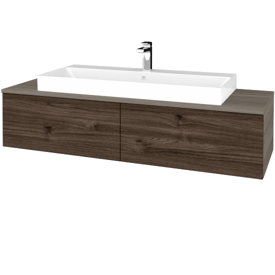 Waschtischunterschrank JOCKAM SZZ12 140 (Waschtisch Glance)  - D03 Cafe - D25 Teak - Nein