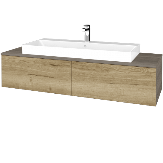 Waschtischunterschrank JOCKAM SZZ12 140 (Waschtisch Glance)  - D03 Cafe - D26 Ontario - Nein