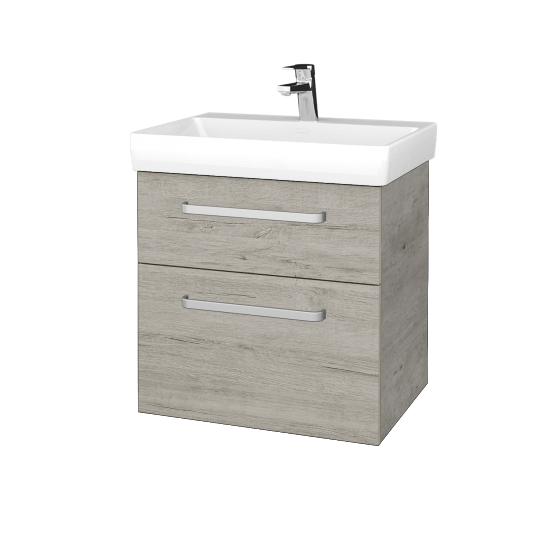 Waschtischunterschrank DEVELOP SZZ2 60  - D01 Beton - Griffes T01 - D05 Oregon