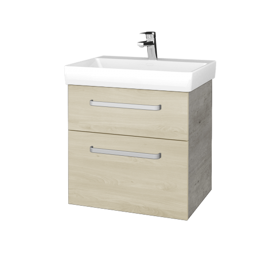 Waschtischunterschrank DEVELOP SZZ2 60  - D01 Beton - Griff T01 - D24 Ohio
