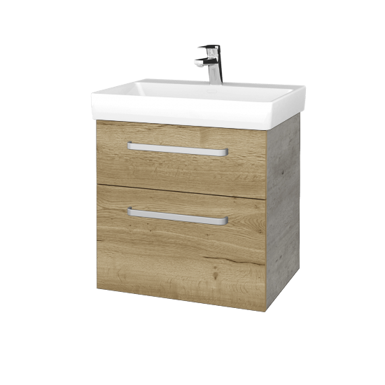 Waschtischunterschrank DEVELOP SZZ2 60  - D01 Beton - Griffes T01 - D26 Ontario