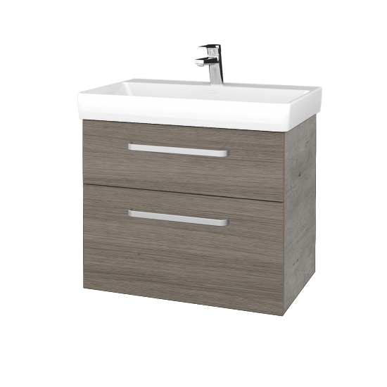 Waschtischunterschrank DEVELOP SZZ2 70  - D01 Beton - Griffes T01 - D03 Cafe