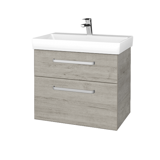 Waschtischunterschrank DEVELOP SZZ2 70  - D01 Beton - Griffes T01 - D05 Oregon