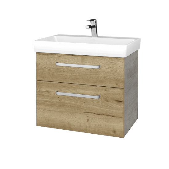 Waschtischunterschrank DEVELOP SZZ2 70  - D01 Beton - Griffes T01 - D26 Ontario