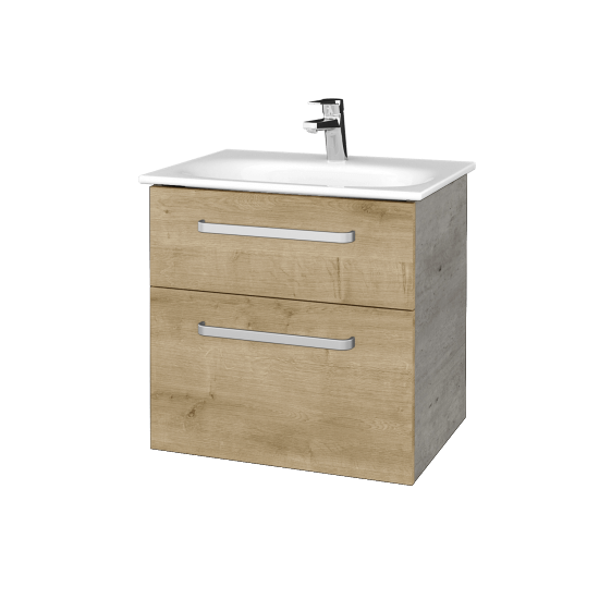 Waschtischunterschrank DEVELOP SZZ2 60  - D01 Beton - Griffes T01 - D09 Arlington