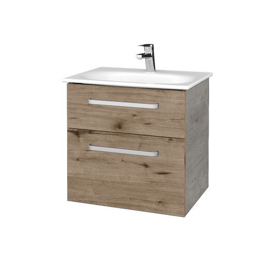 Waschtischunterschrank DEVELOP SZZ2 60  - D01 Beton - Griffes T01 - D23 Herkules