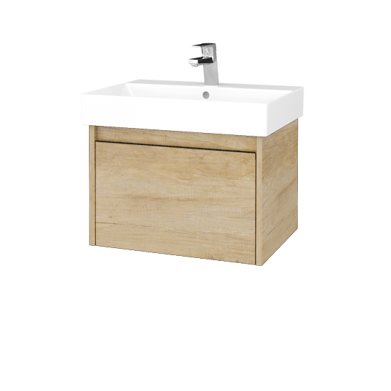 Waschtischunterschrank LOGI SZZ 60 (Waschtisch Glance 60)  - D15 Eiche Nebraska - D15 Eiche Nebraska