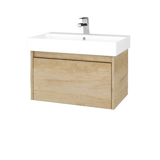 Waschtischunterschrank LOGI SZZ 70 (Waschtisch Glance 70)  - D15 Eiche Nebraska - D15 Eiche Nebraska