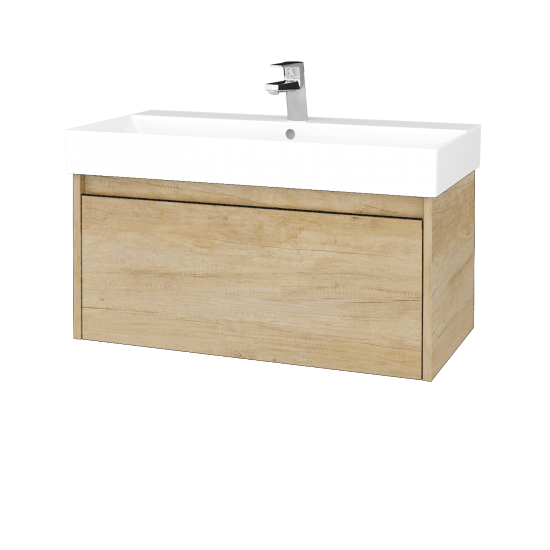 Waschtischunterschrank LOGI SZZ 85 (Waschtisch Glance 85)  - D15 Eiche Nebraska - D15 Eiche Nebraska