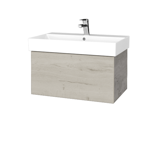 Waschtischunterschrank FLAT SZZ 70 (Waschtisch Glance)  - D01 Beton - D28 Alberta