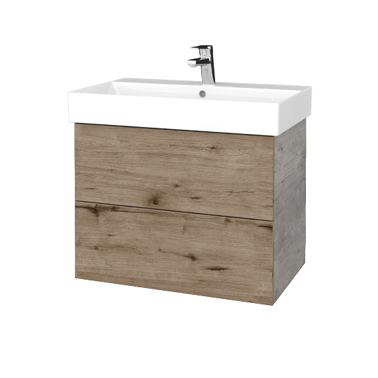 Waschtischunterschrank FLAT SZZ2 70 (Waschtisch Glance)  - D01 Beton - D23 Herkules