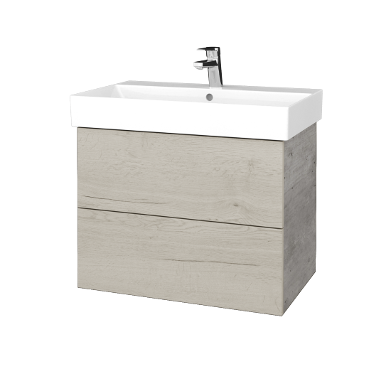 Waschtischunterschrank FLAT SZZ2 70 (Waschtisch Glance)  - D01 Beton - D28 Alberta