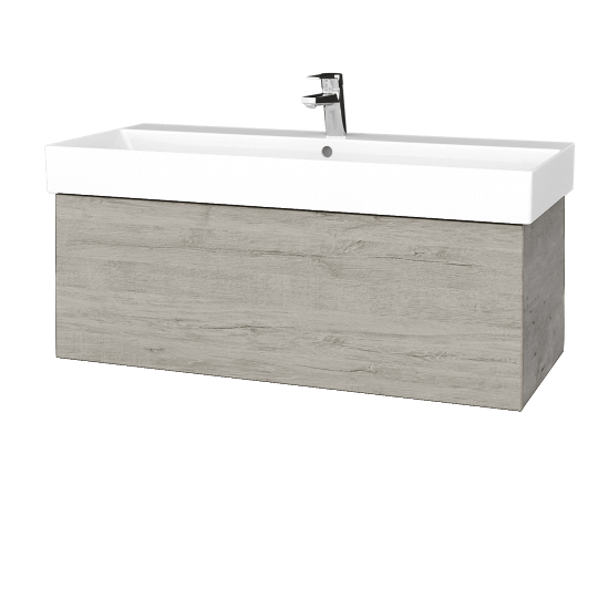 Waschtischunterschrank FLAT SZZ 100 (Waschtisch Glance)  - D01 Beton - D05 Oregon