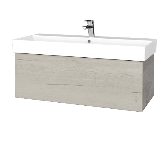 Waschtischunterschrank FLAT SZZ 100 (Waschtisch Glance)  - D01 Beton - D28 Alberta