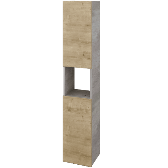 Hochschrank UNI SVD2O 35  - D01 Beton - Griffes T00 - D09 Arlington - Links