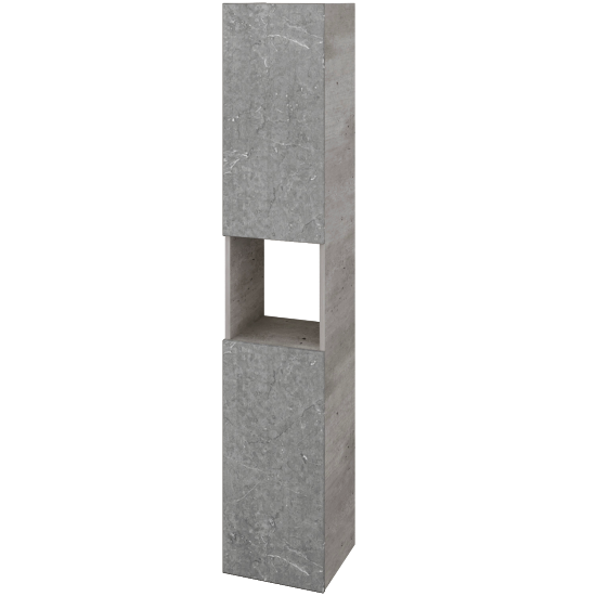 Hochschrank UNI SVD2O 35  - D01 Beton - Griffes T00 - D20 Galaxy - Links