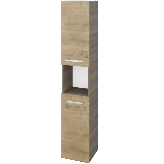 Hochschrank UNI SVD2O 35  - D03 Cafe - Griffes T01 - D09 Arlington - Links