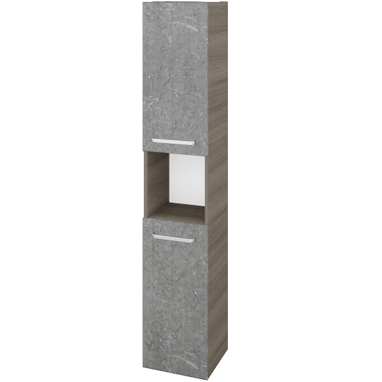 Hochschrank UNI SVD2O 35  - D03 Cafe - Griffes T01 - D20 Galaxy - Links