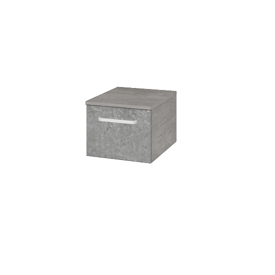 Niedriger Schrank UNI SNZ1 40  - D01 Beton - Griffes T01 - D20 Galaxy