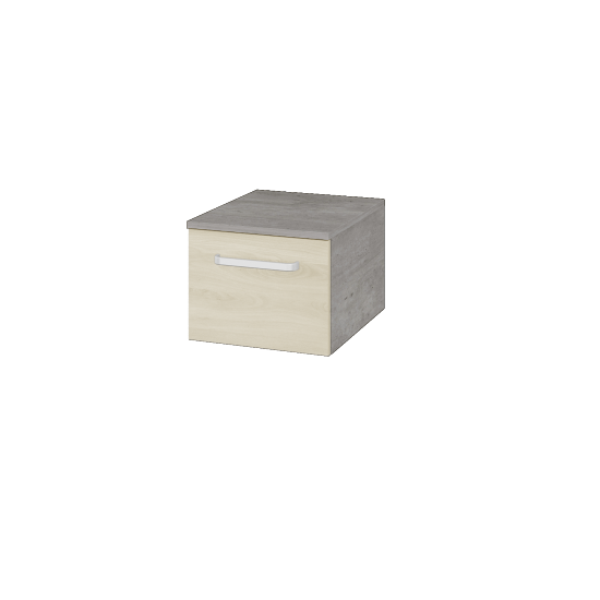 Niedriger Schrank UNI SNZ1 40  - D01 Beton - Griffes T01 - D24 Ohio