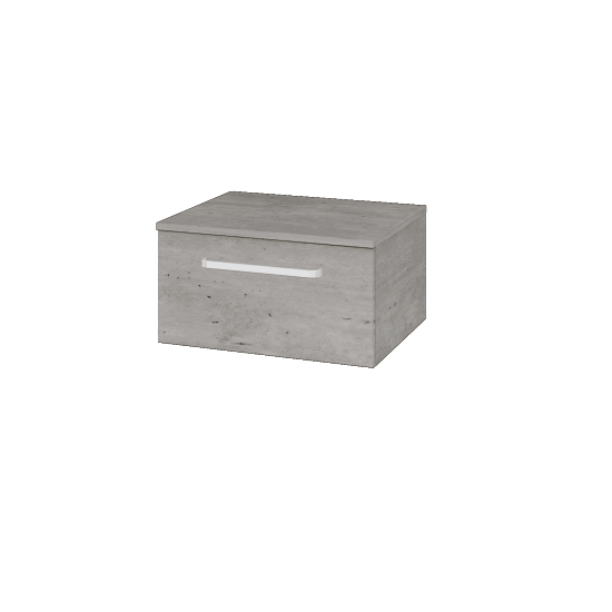 Niedriger Schrank UNI SNZ1 60  - D01 Beton - Griffes T01 - D01 Beton