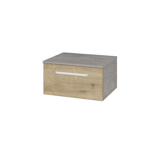 Niedriger Schrank UNI SNZ1 60  - D01 Beton - Griffes T01 - D09 Arlington