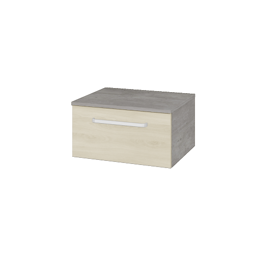Niedriger Schrank UNI SNZ1 60  - D01 Beton - Griffes T01 - D24 Ohio