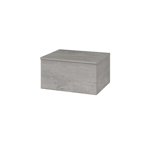 Niedriger Schrank UNI SNZ1 60  - D01 Beton - Griffes T00 - D01 Beton