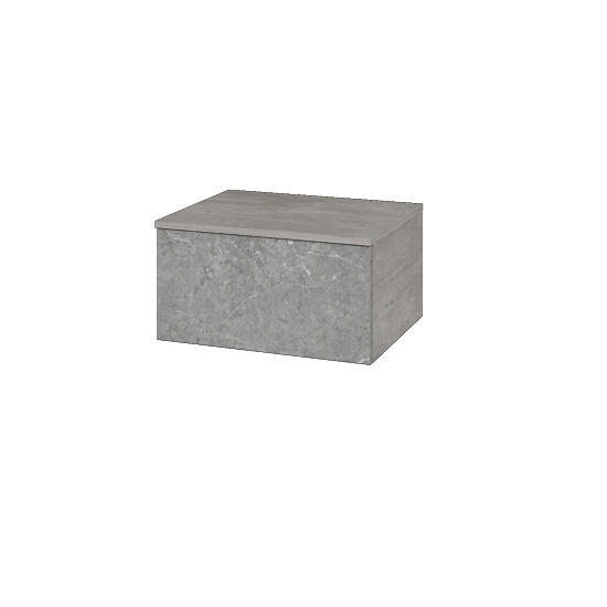 Niedriger Schrank UNI SNZ1 60  - D01 Beton - Griffes T00 - D20 Galaxy