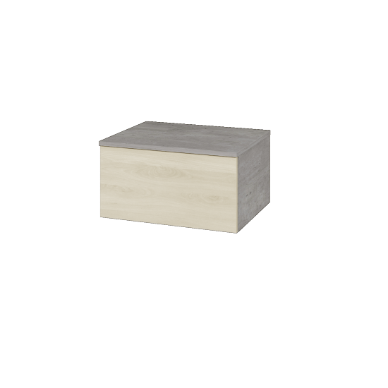Niedriger Schrank UNI SNZ1 60  - D01 Beton - Griffes T00 - D24 Ohio