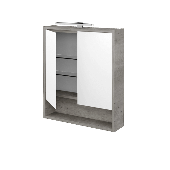 Spiegelschrank BESTA GA2OE 60  - D27 Cognac