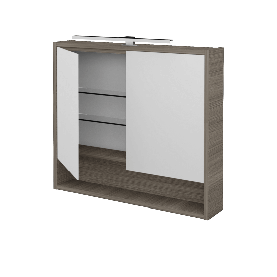 Spiegelschrank BESTA GA2OE 80  - D03 Cafe