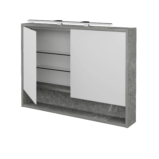 Spiegelschrank BESTA GA2OE 100  - D20 Galaxy