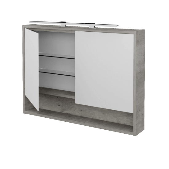 Spiegelschrank BESTA GA2OE 100  - D27 Cognac