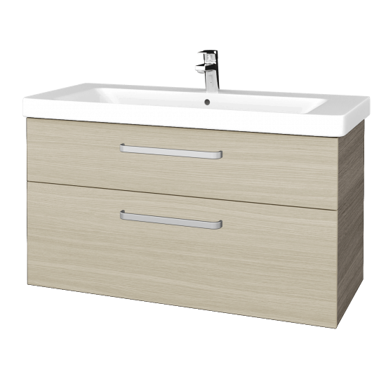 Badezimmerschrank NEXT SZZ2 105  - D03 Cafe - Griffes T01 - D04 Eiche