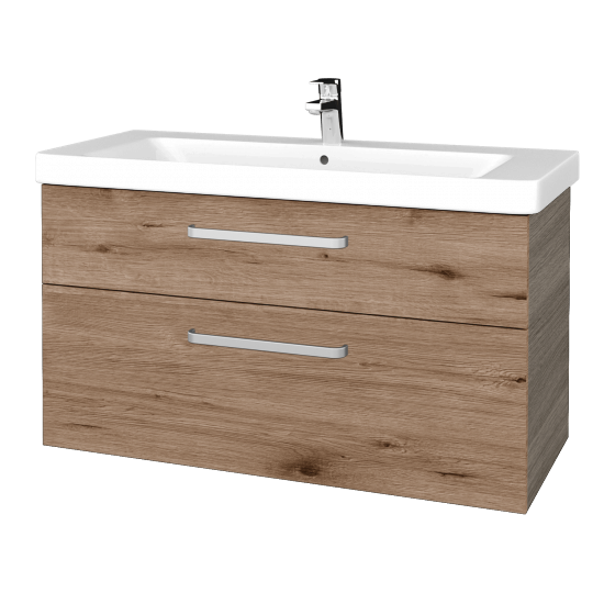 Badezimmerschrank NEXT SZZ2 105  - D03 Cafe - Griffes T01 - D23 Herkules