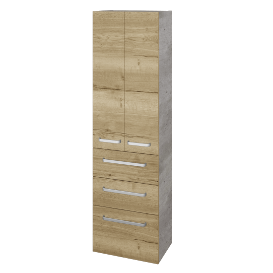Hochschrank UNI SVD2Z3 50  - D01 Beton - Griffes T01 - D26 Ontario
