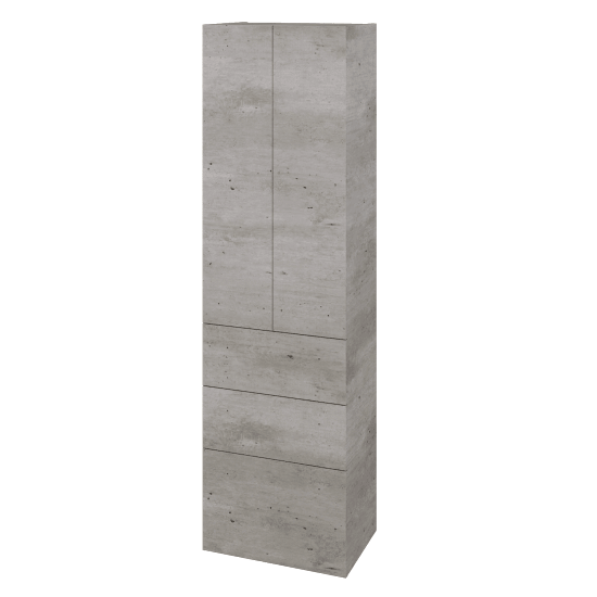 Hochschrank UNI SVD2Z3 50  - D01 Beton - Griffes T00 - D01 Beton