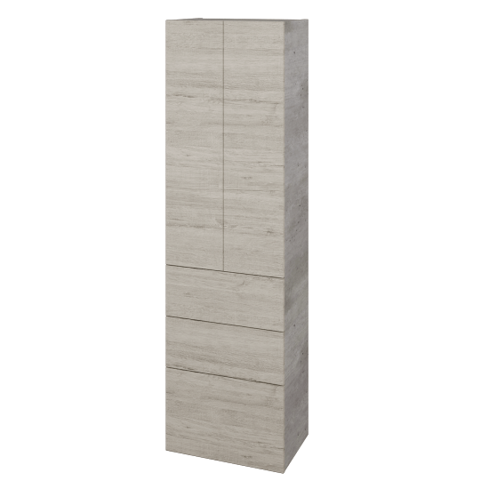Hochschrank UNI SVD2Z3 50  - D01 Beton - Griffes T00 - D05 Oregon