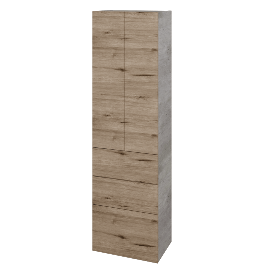 Hochschrank UNI SVD2Z3 50  - D01 Beton - Griffes T00 - D23 Herkules