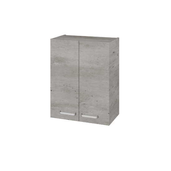 Hängeschrank UNI SYD2 60  - D01 Beton - Griffes T01 - D01 Beton