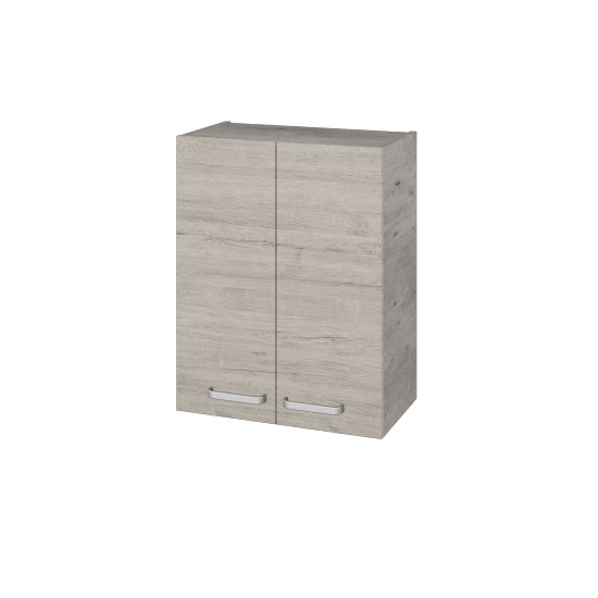 Hängeschrank UNI SYD2 60  - D01 Beton - Griffes T01 - D05 Oregon