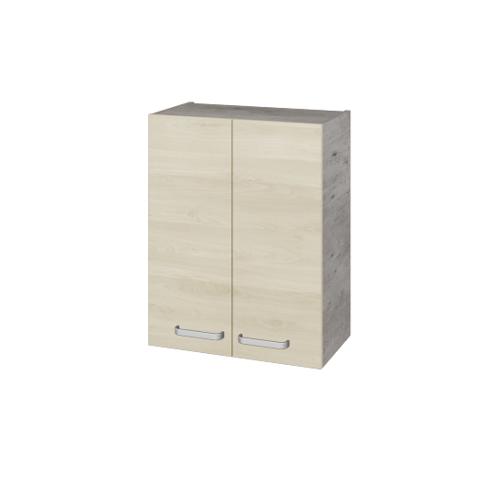 Hängeschrank UNI SYD2 60  - D01 Beton - Griffes T01 - D24 Ohio