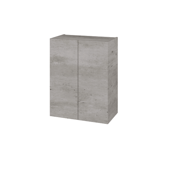 Hängeschrank UNI SYD2 60  - D01 Beton - Griffes T00 - D01 Beton