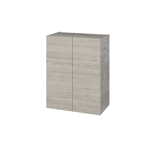 Hängeschrank UNI SYD2 60  - D01 Beton - Griffes T00 - D05 Oregon
