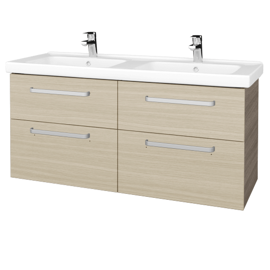 Badezimmerschrank NEXT SZZ4 125  - D03 Cafe - Griffes T01 - D04 Eiche