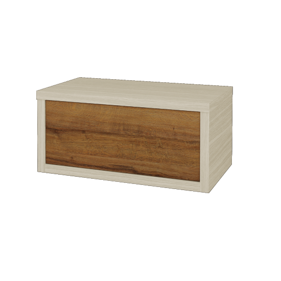 Waschtischunterschrank MOVE SZZ 80 (ohne Waschtisch)  - D04 Eiche - D27 Cognac