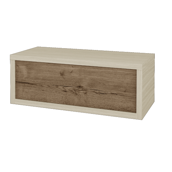 Waschtischunterschrank MOVE SZZ 100 (ohne Waschtisch)  - D04 Eiche - D21 Tobacco