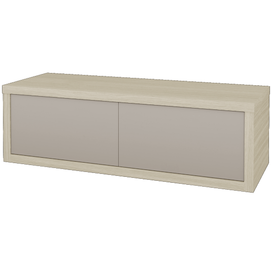Waschtischunterschrank MOVE SZZ2 120 (ohne Waschtisch)  - D04 Eiche - N07 Stone - Links
